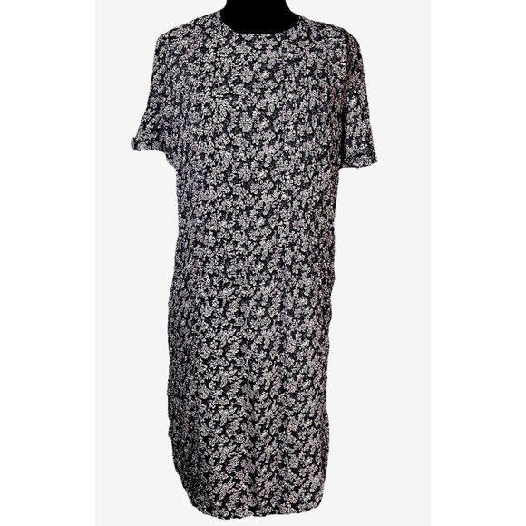 Vintage Rashann Fashions A-line Dress Purple Paisley Zip Up Pockets Sz 11/12 - Picture 1 of 11